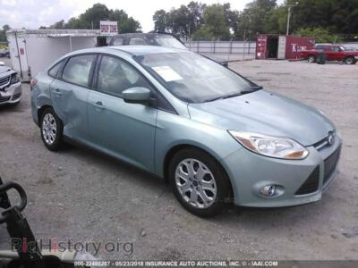 2012 Ford FOCUS, голубой — VIN 1FAHP3F21CL362193, IAAI