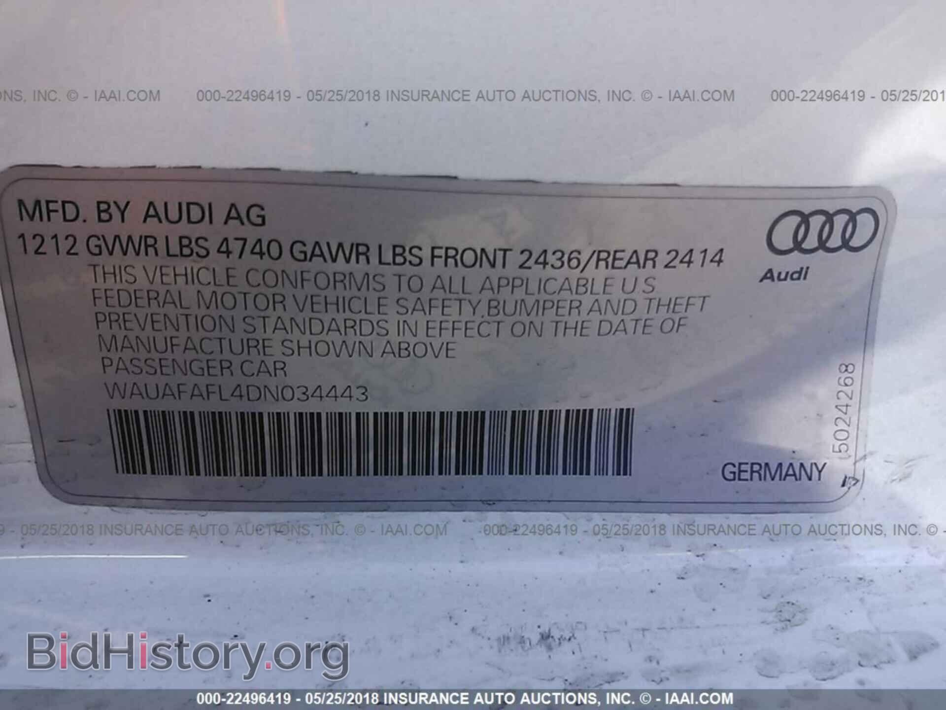 2013 Audi A4 - VIN: WAUAFAFL4DN034443 - Photo 9