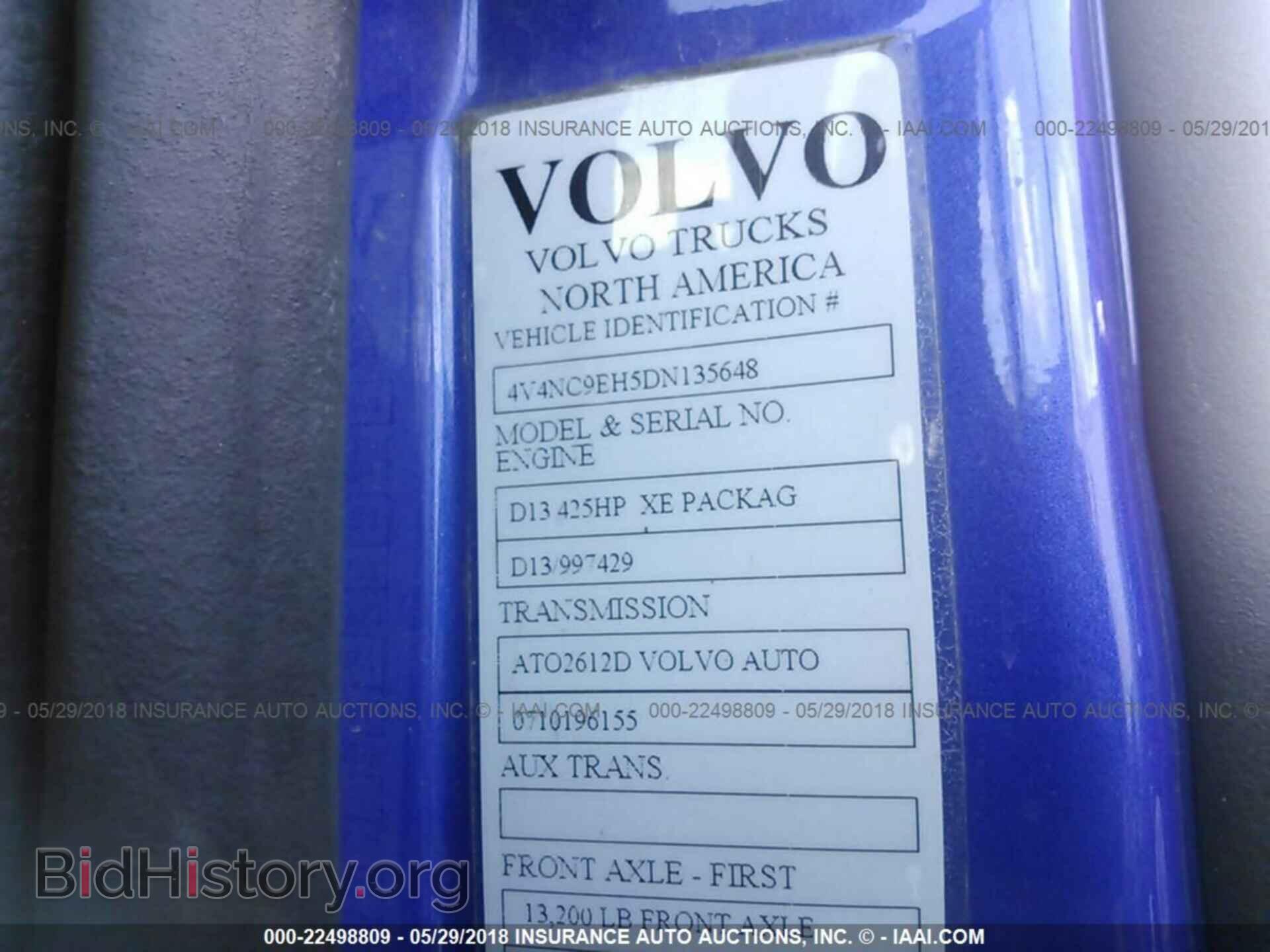 2013 Volvo Vnl - VIN: 4V4NC9EH5DN135648 - Фото 10