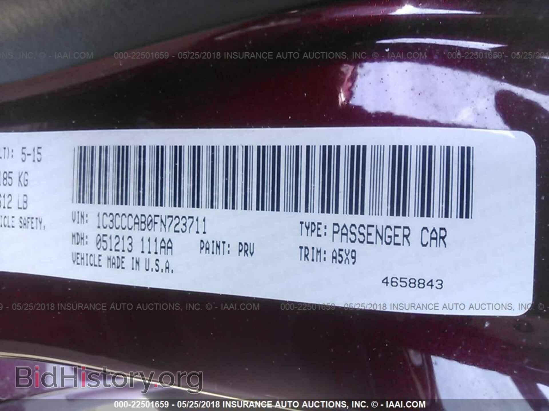 2015 Chrysler 200 - VIN: 1C3CCCAB0FN723711 - Photo 9