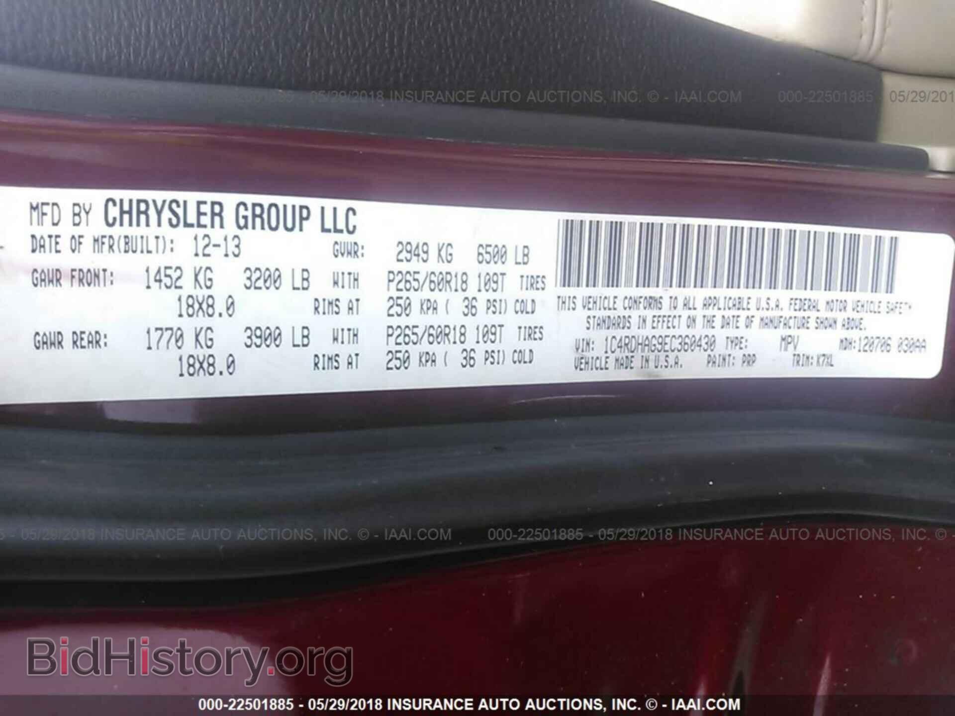 2014 Dodge Durango - VIN: 1C4RDHAG9EC360430 - Photo 9