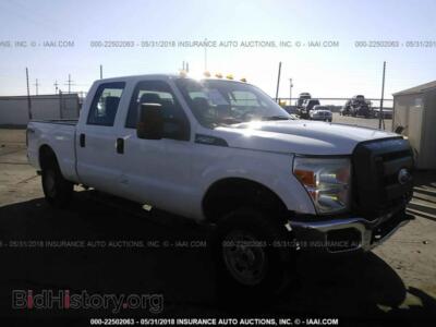 2011 Ford F250, белый — VIN 1FT7W2B67BEB23844, IAAI