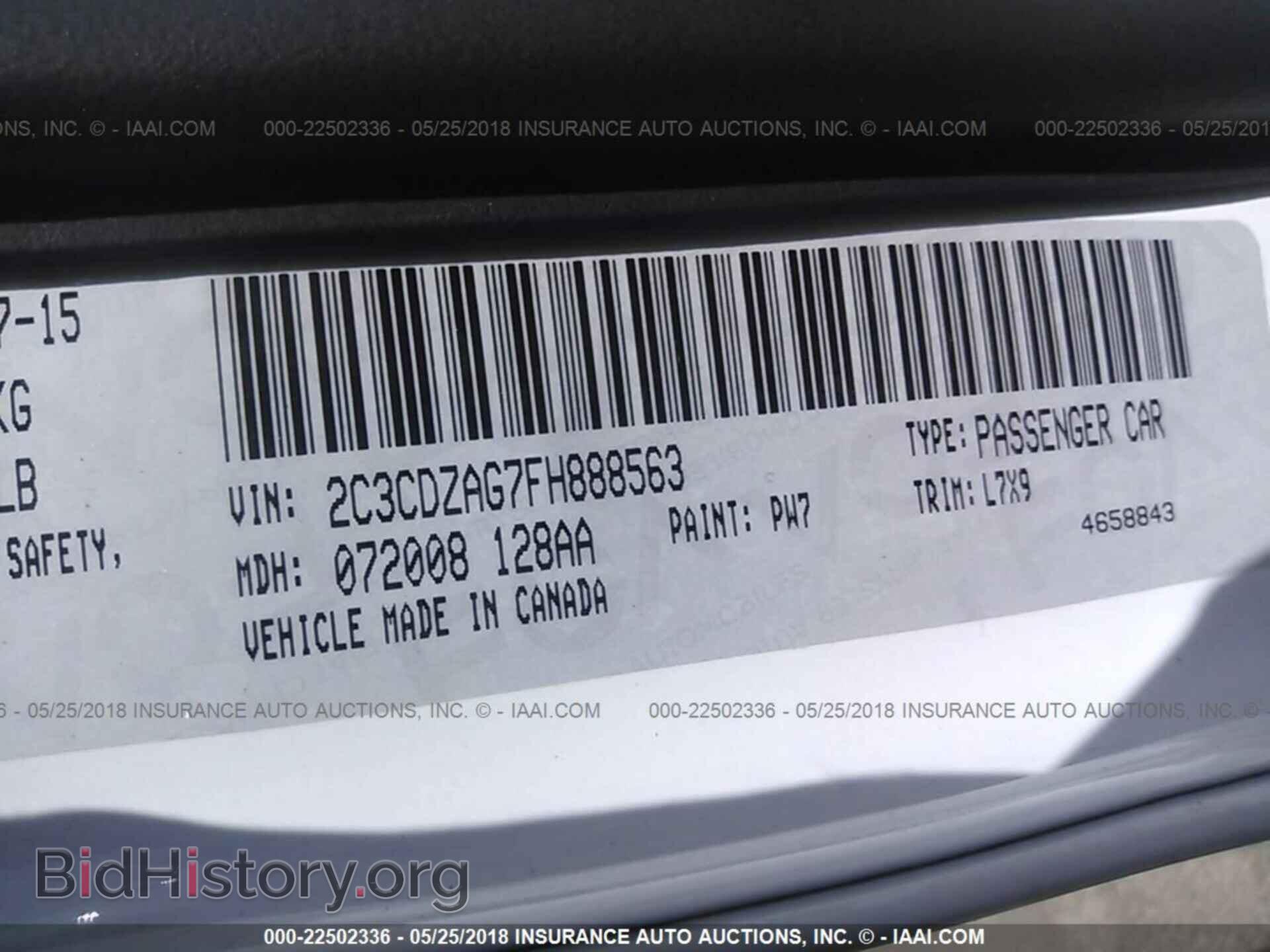 2015 Dodge Challenger - VIN: 2C3CDZAG7FH888563 - Photo 9