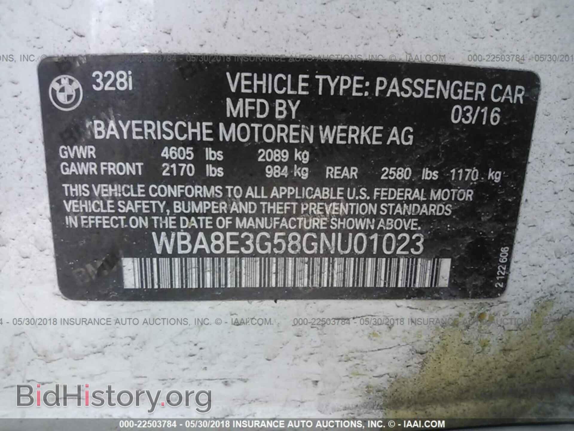2016 BMW 328 - VIN: WBA8E3G58GNU01023 - Photo 9
