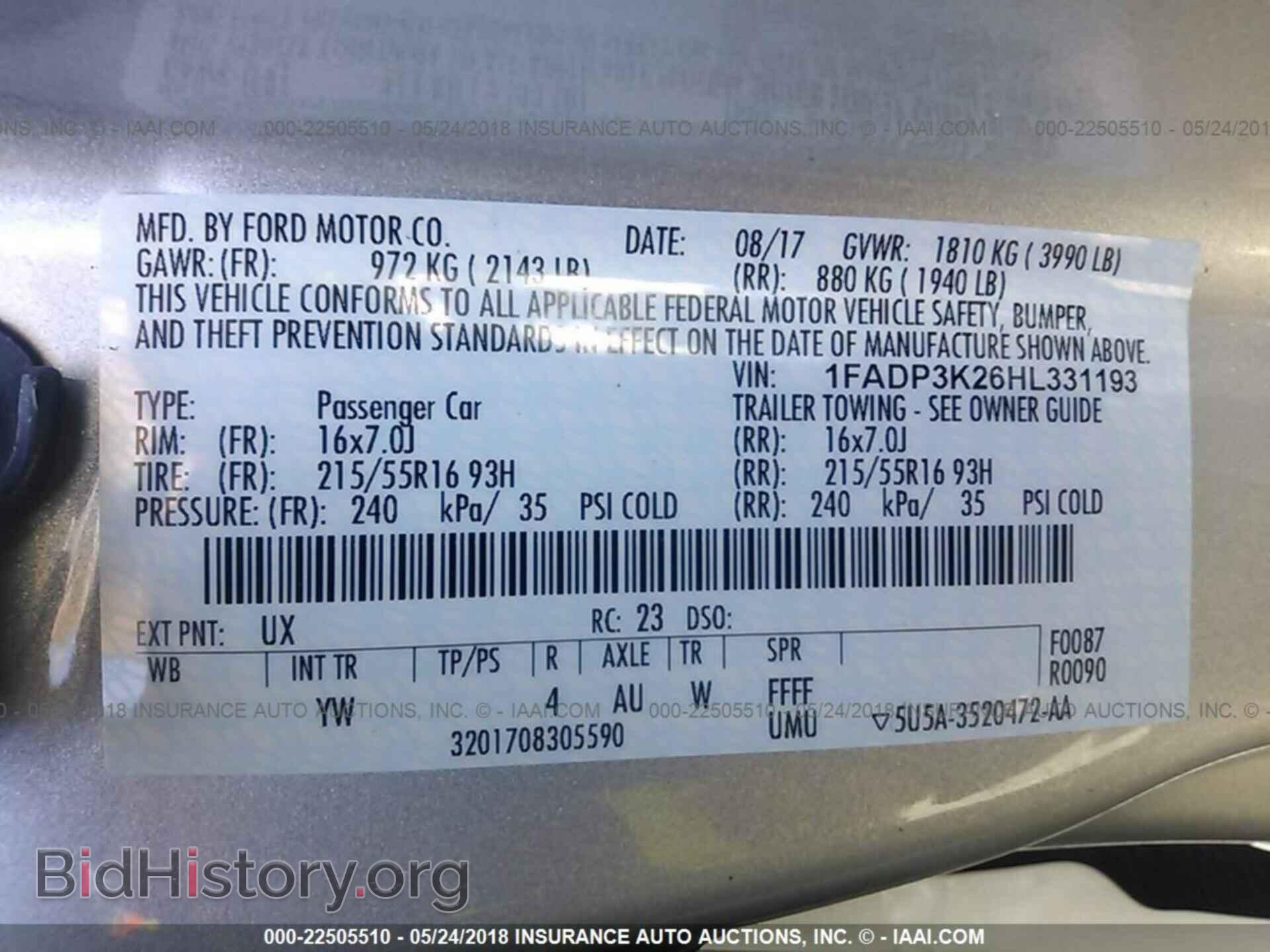 2017 Ford Focus - VIN: 1FADP3K26HL331193 - Photo 9