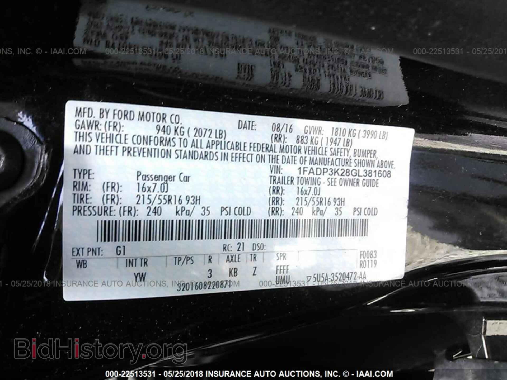 2016 Ford Focus - VIN: 1FADP3K28GL381608 - Фото 9