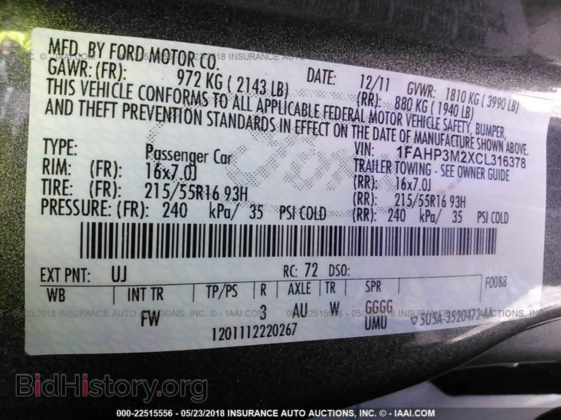 2012 Ford Focus - VIN: 1FAHP3M2XCL316378 - Photo 9
