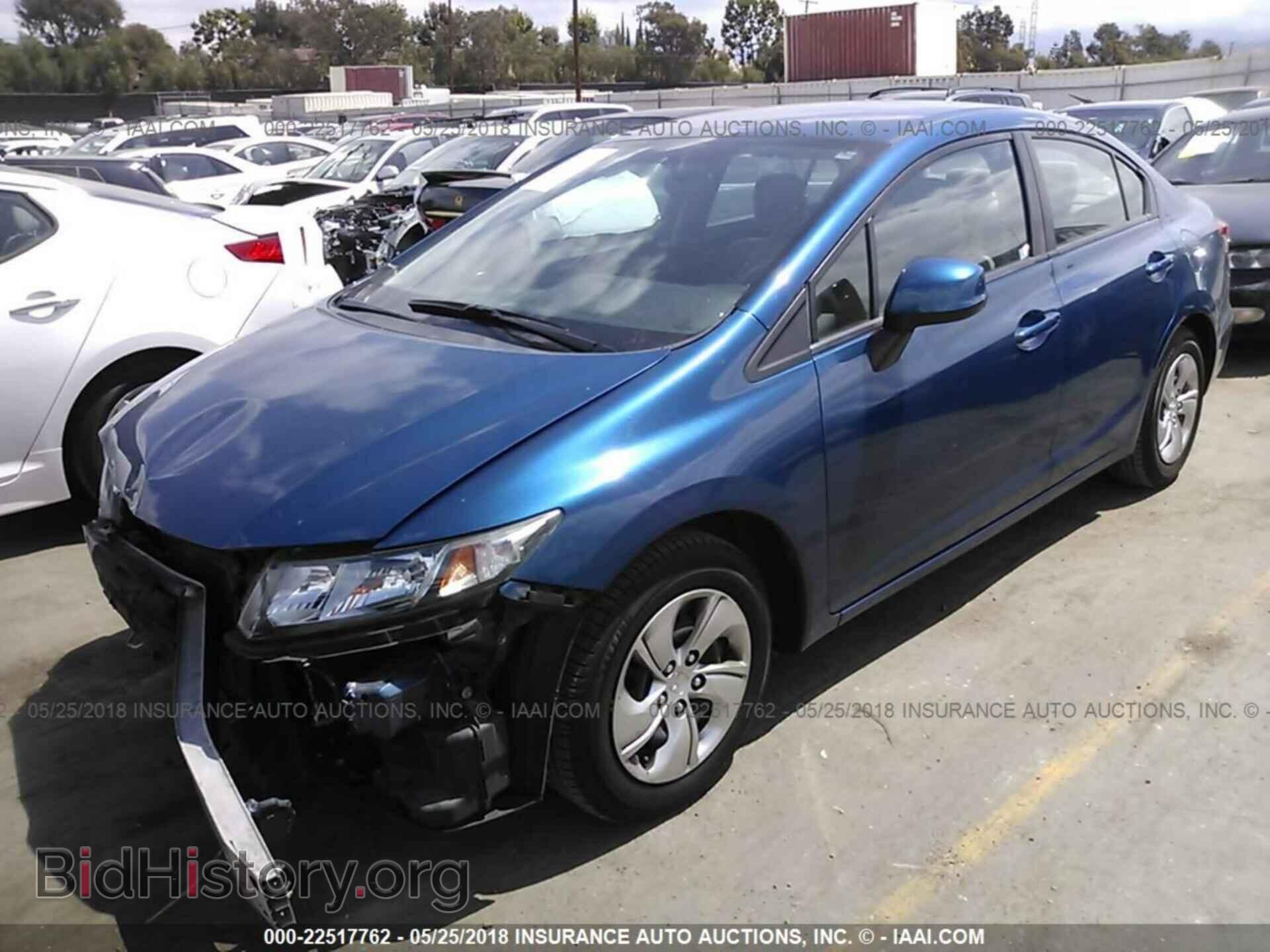 2013 Honda Civic - VIN: 2HGFB2F51DH514266 - Фото 2
