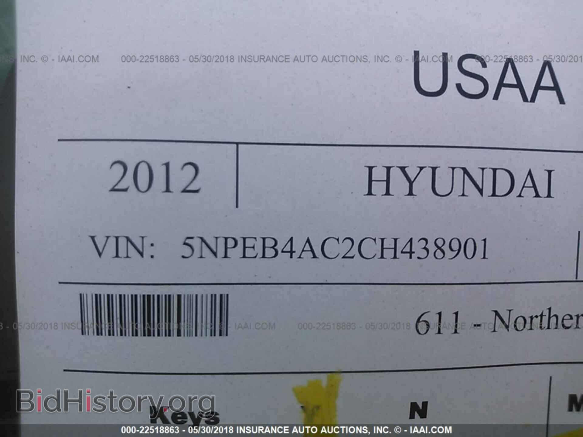 2012 Hyundai Sonata - VIN: 5NPEB4AC2CH438901 - Photo 9
