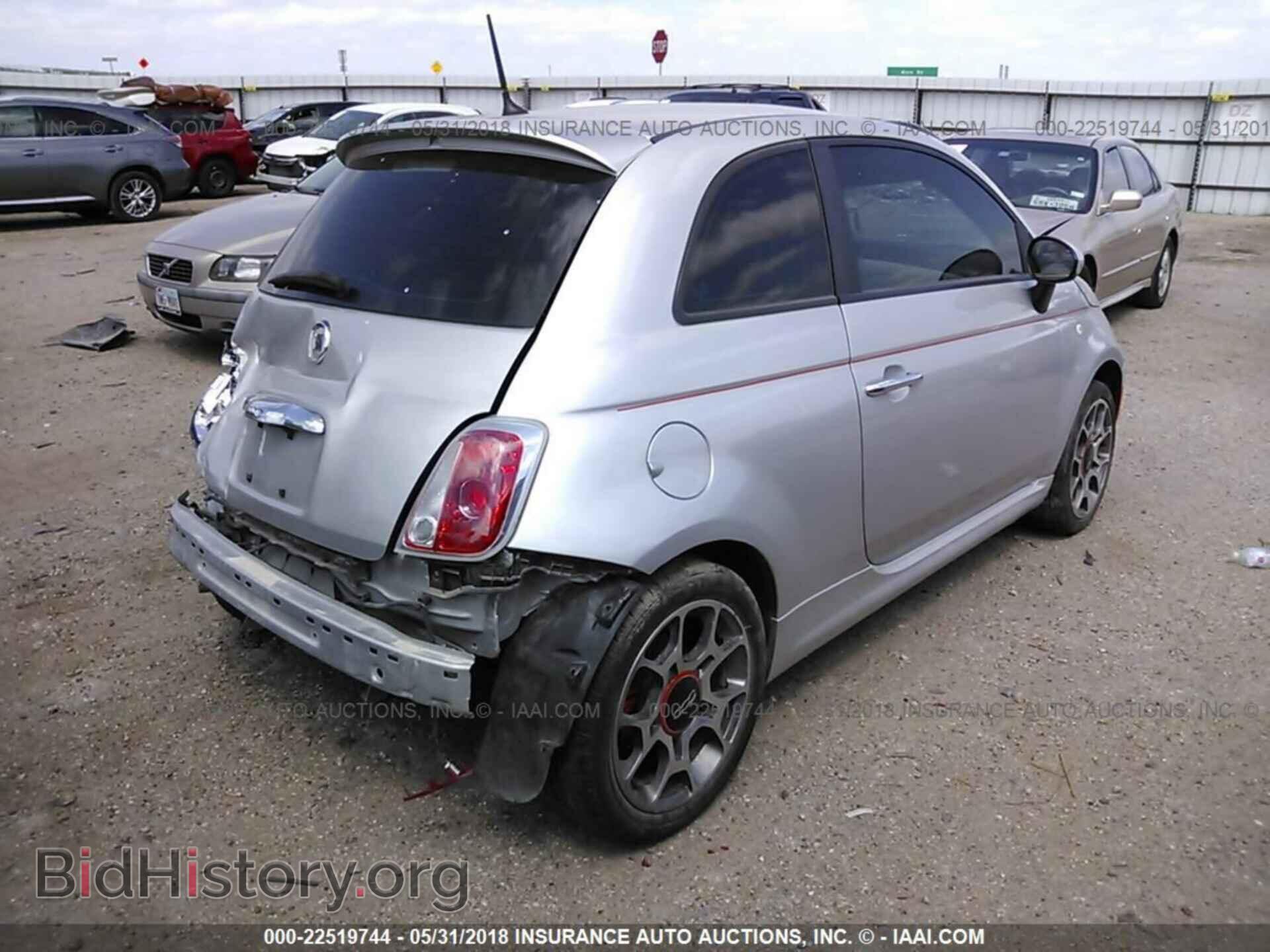 2012 Fiat 500 - VIN: 3C3CFFBR4CT125945 - Фото 4
