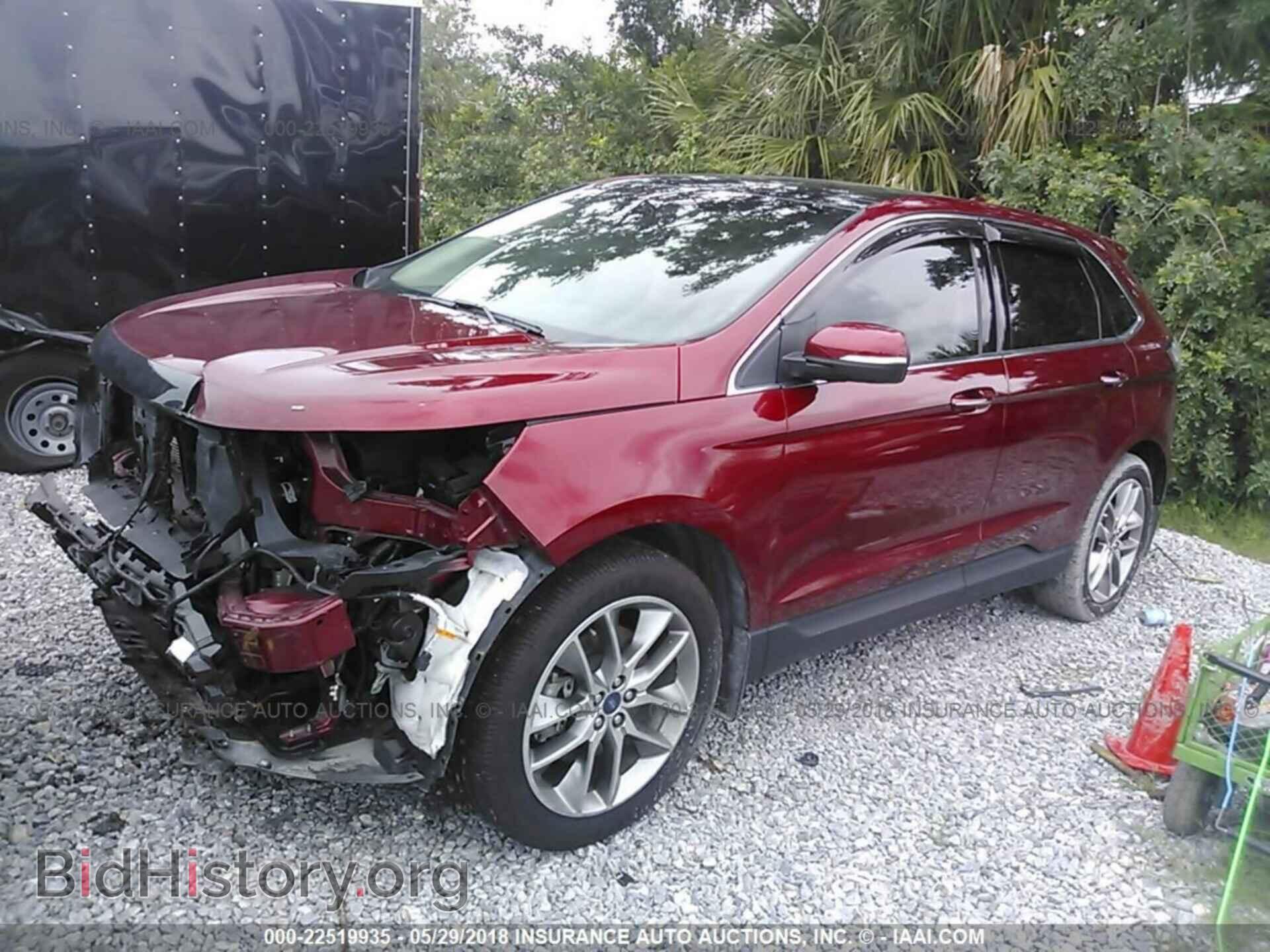 2015 Ford Edge - VIN: 2FMPK3K82FBB19670 - Фото 2