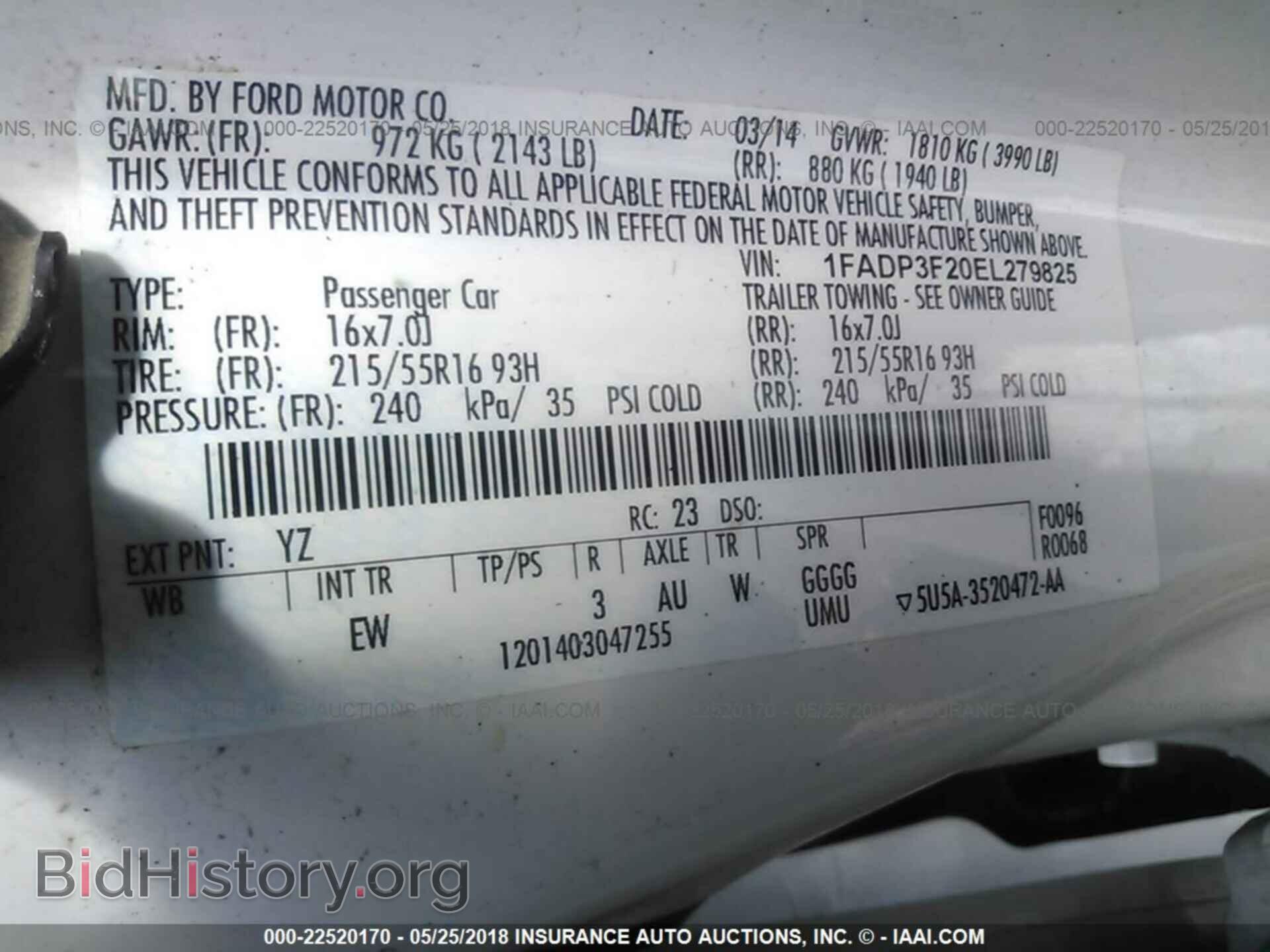 2014 Ford Focus - VIN: 1FADP3F20EL279825 - Фото 9