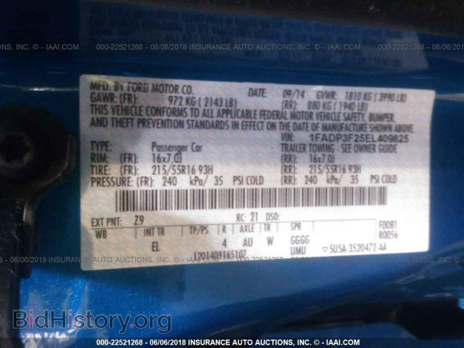 2014 Ford Focus - VIN: 1FADP3F25EL409825 - Фото 9