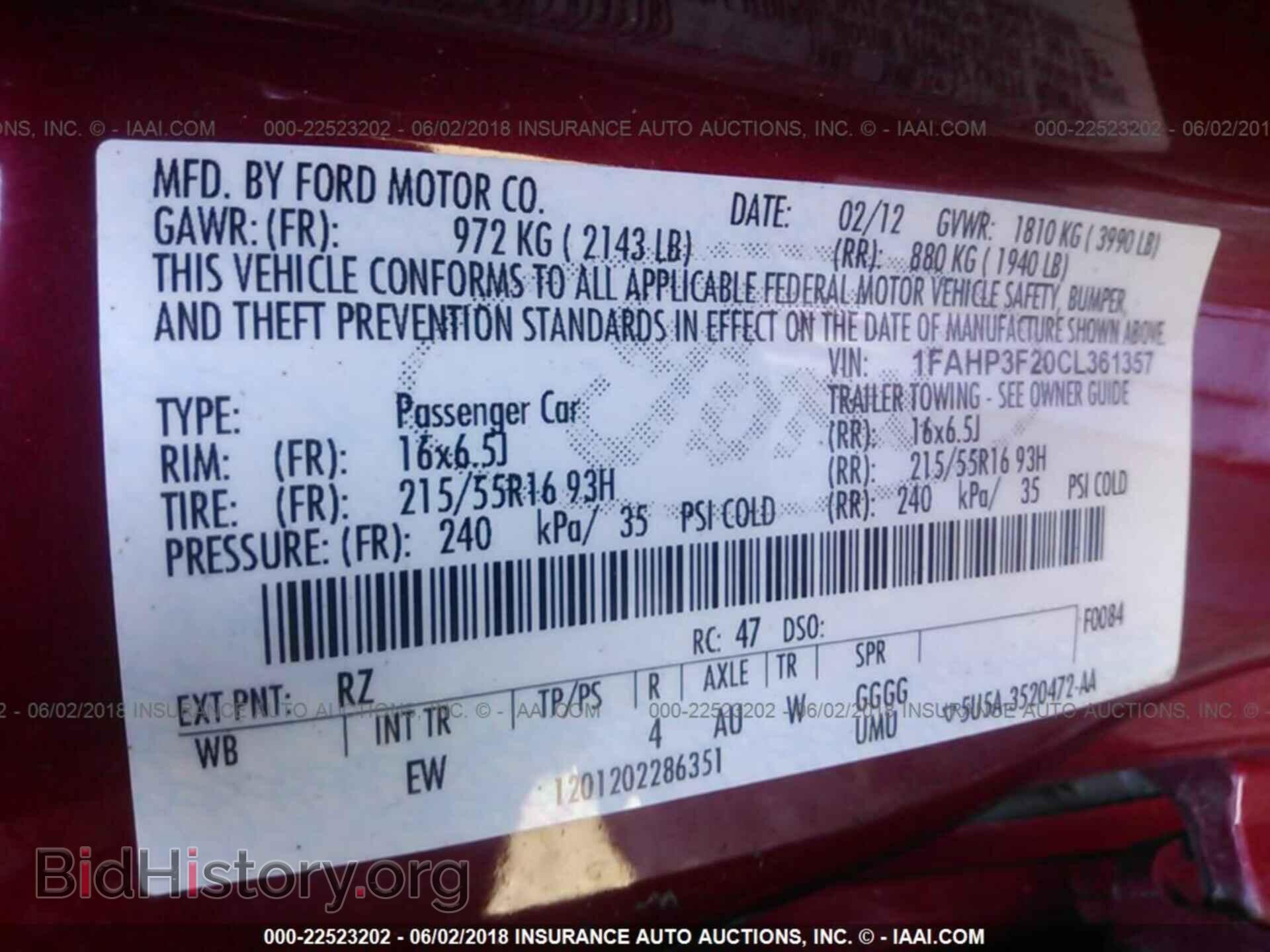 2012 Ford Focus - VIN: 1FAHP3F20CL361357 - Photo 9