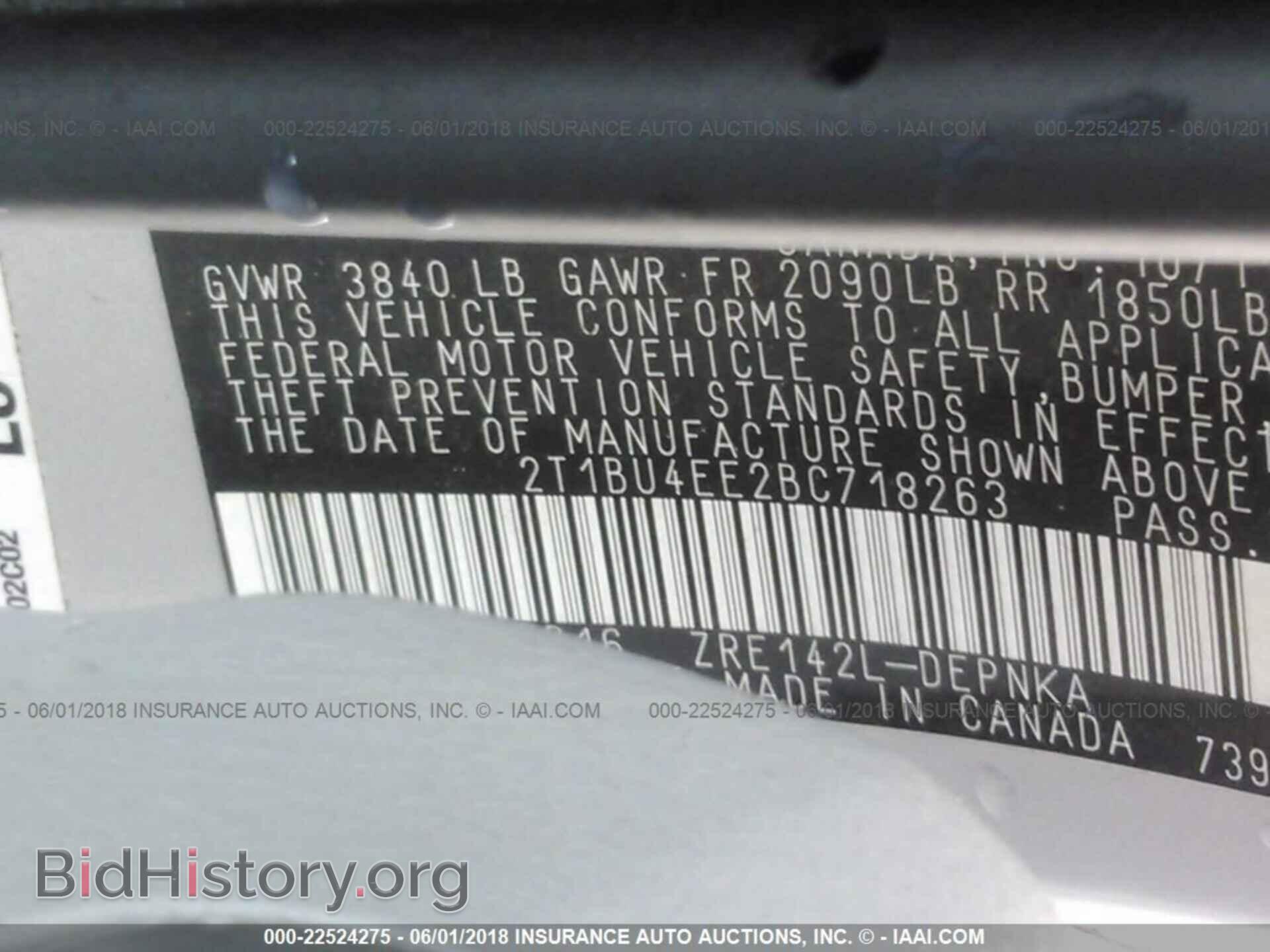 2011 Toyota Corolla - VIN: 2T1BU4EE2BC718263 - Фото 9