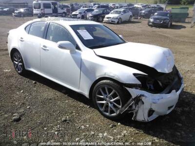 2011 Lexus IS, white — VIN JTHCF5C25B5046496, IAAI