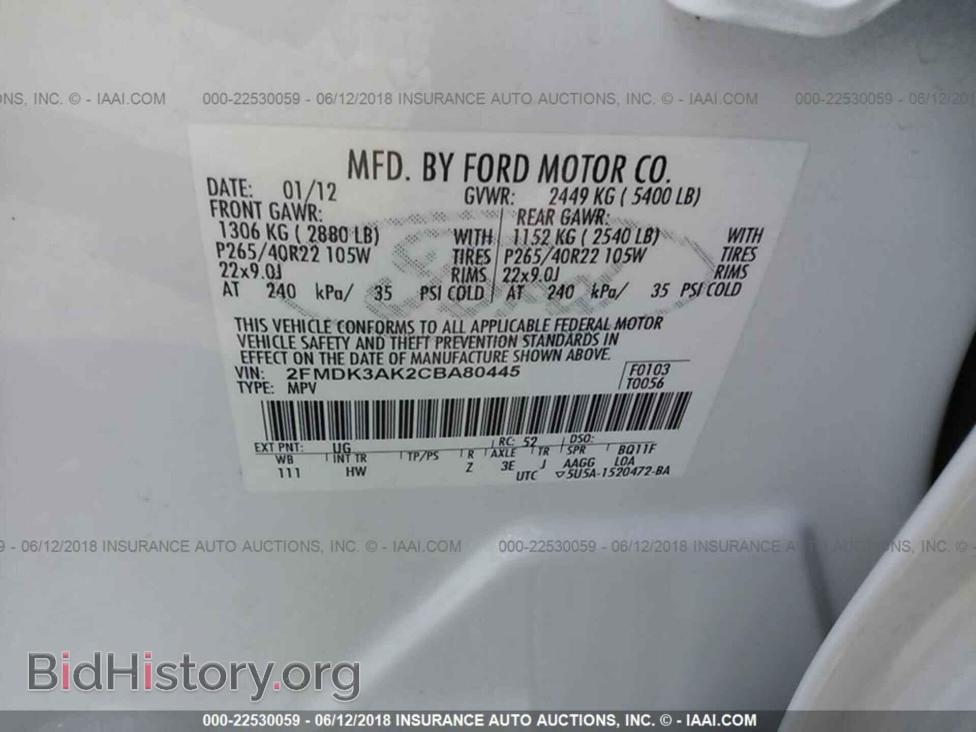 2012 Ford Edge - VIN: 2FMDK3AK2CBA80445 - Photo 9
