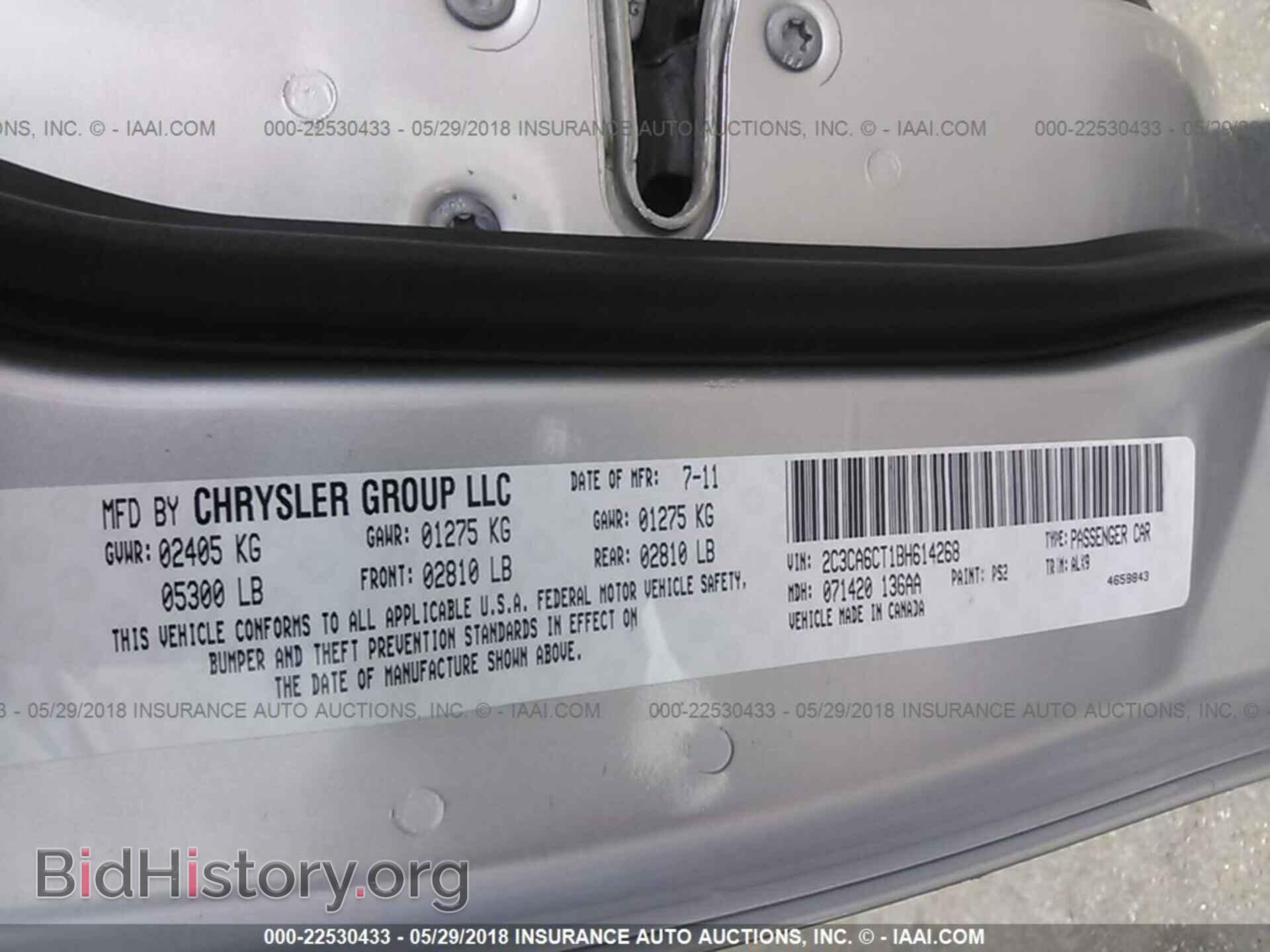 2011 Chrysler 300c - VIN: 2C3CA6CT1BH614268 - Фото 9