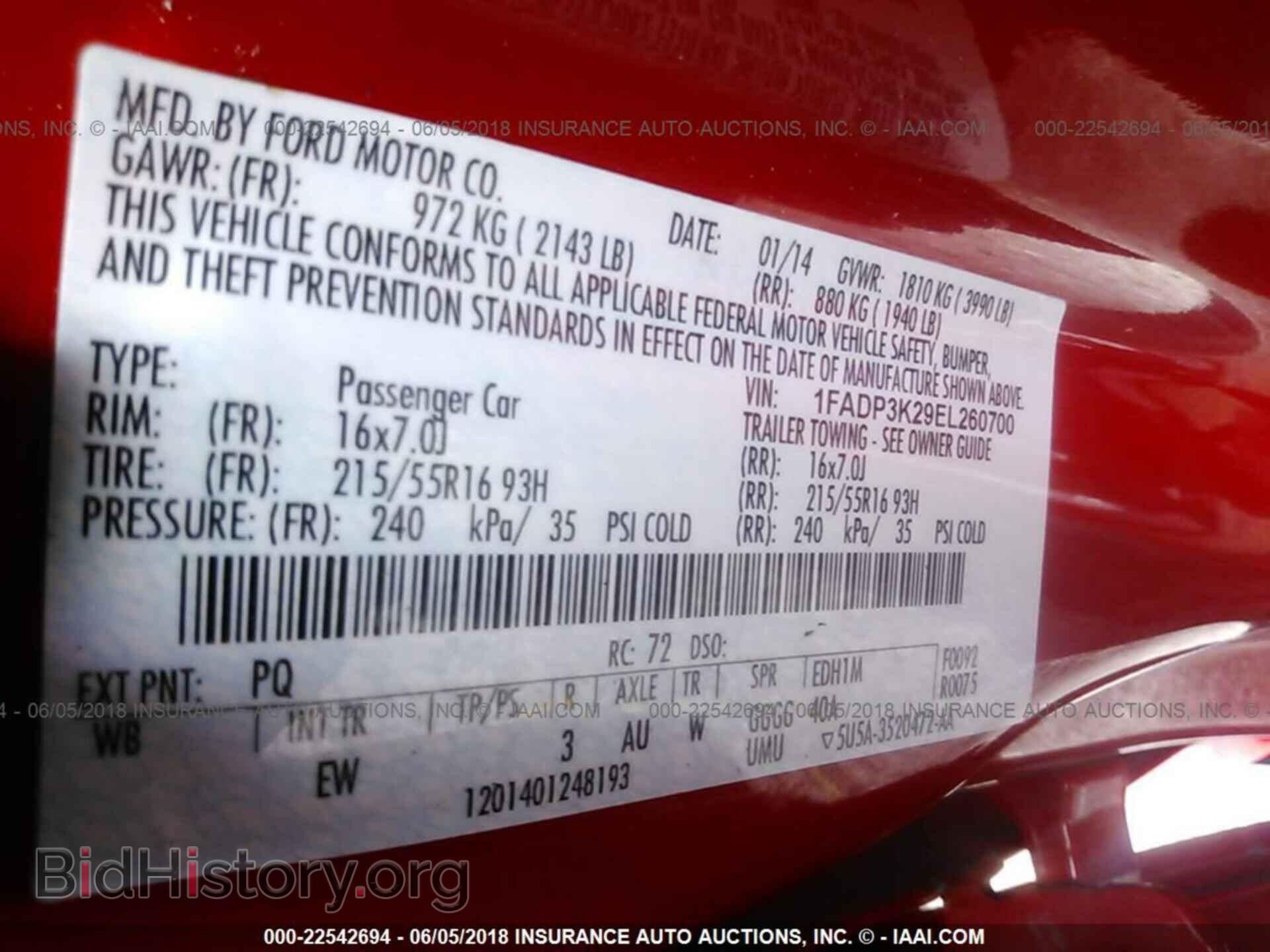 2014 Ford Focus - VIN: 1FADP3K29EL260700 - Фото 9