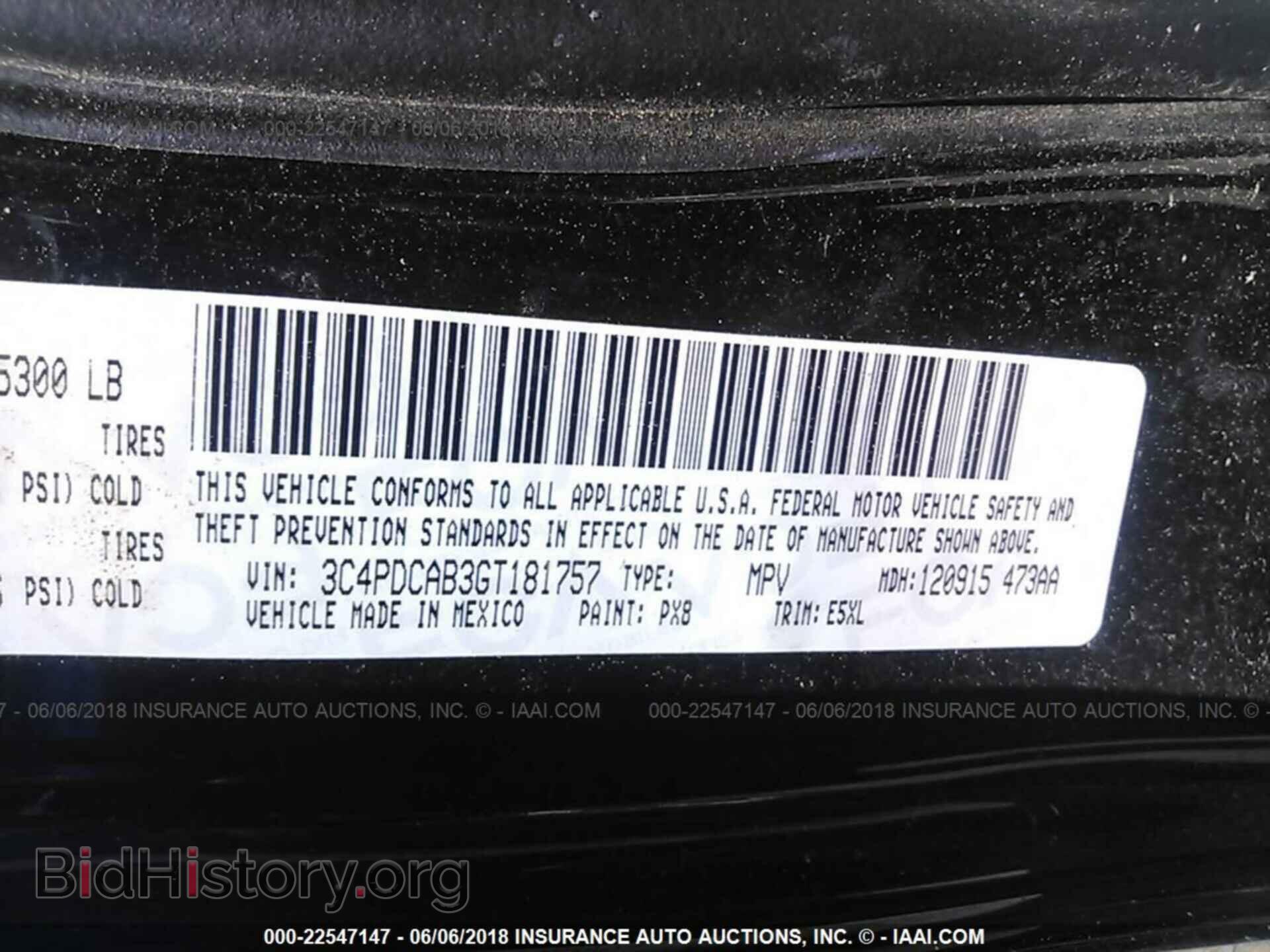 2016 Dodge Journey - VIN: 3C4PDCAB3GT181757 - Фото 9