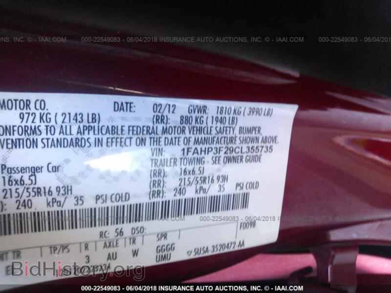 2012 Ford FOCUS (VIN 1FAHP3F29CL355735) — photo 9 of 10