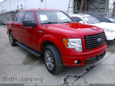 2014 Ford F150, красный — VIN 1FTFW1CF7EKD30423, IAAI