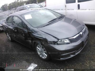 2012 Honda CIVIC, серый — VIN 19XFB2F81CE100147, IAAI