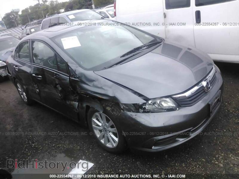 2012 Honda CIVIC (VIN 19XFB2F81CE100147) — фото 1 из 10, IAAI, повреждение: правый бок