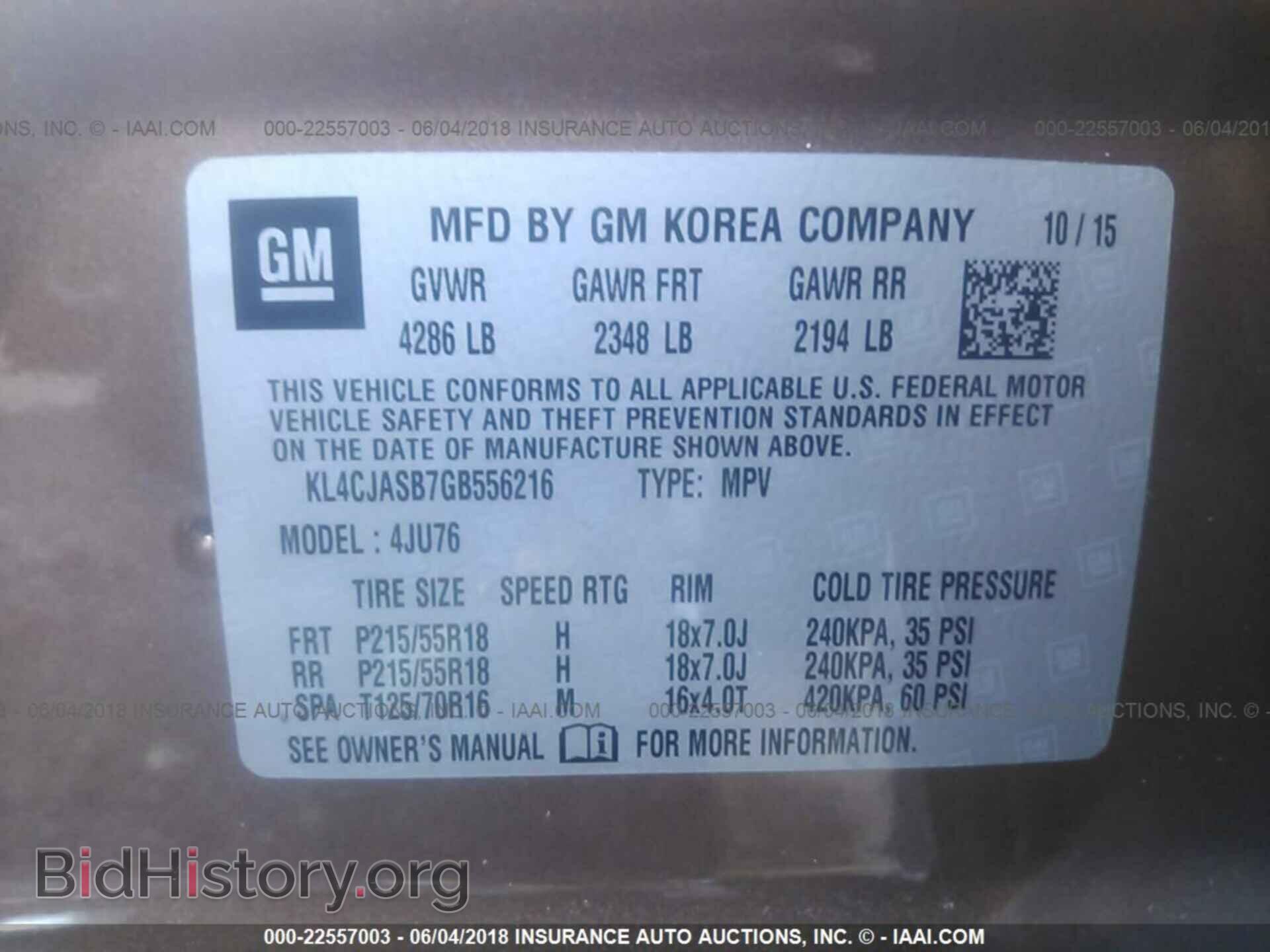 2016 Buick Encore - VIN: KL4CJASB7GB556216 - Photo 9
