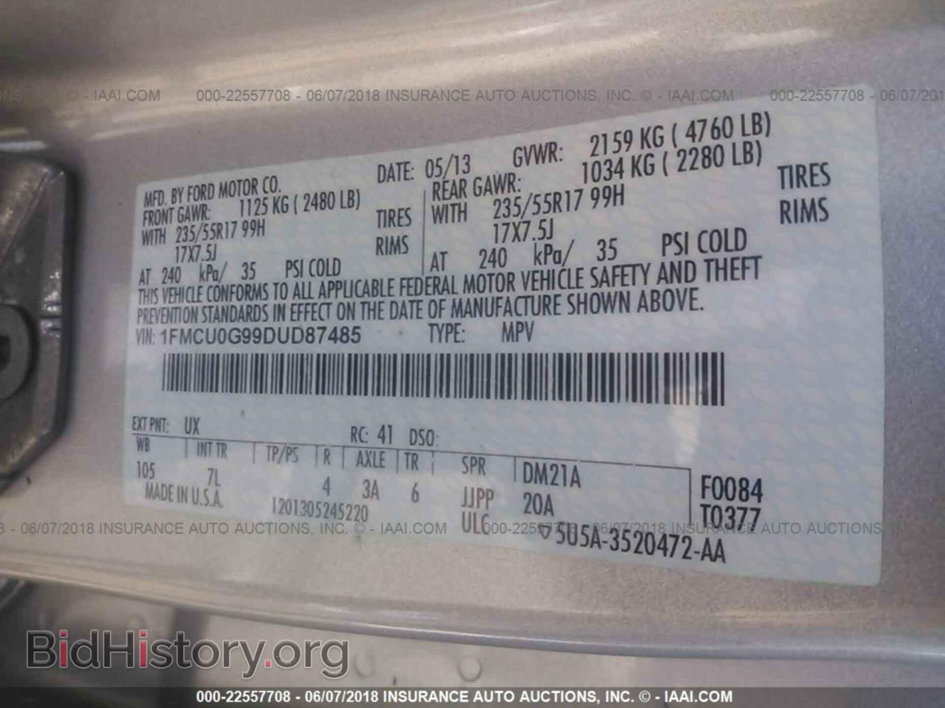 2013 Ford Escape - VIN: 1FMCU0G99DUD87485 - Photo 9