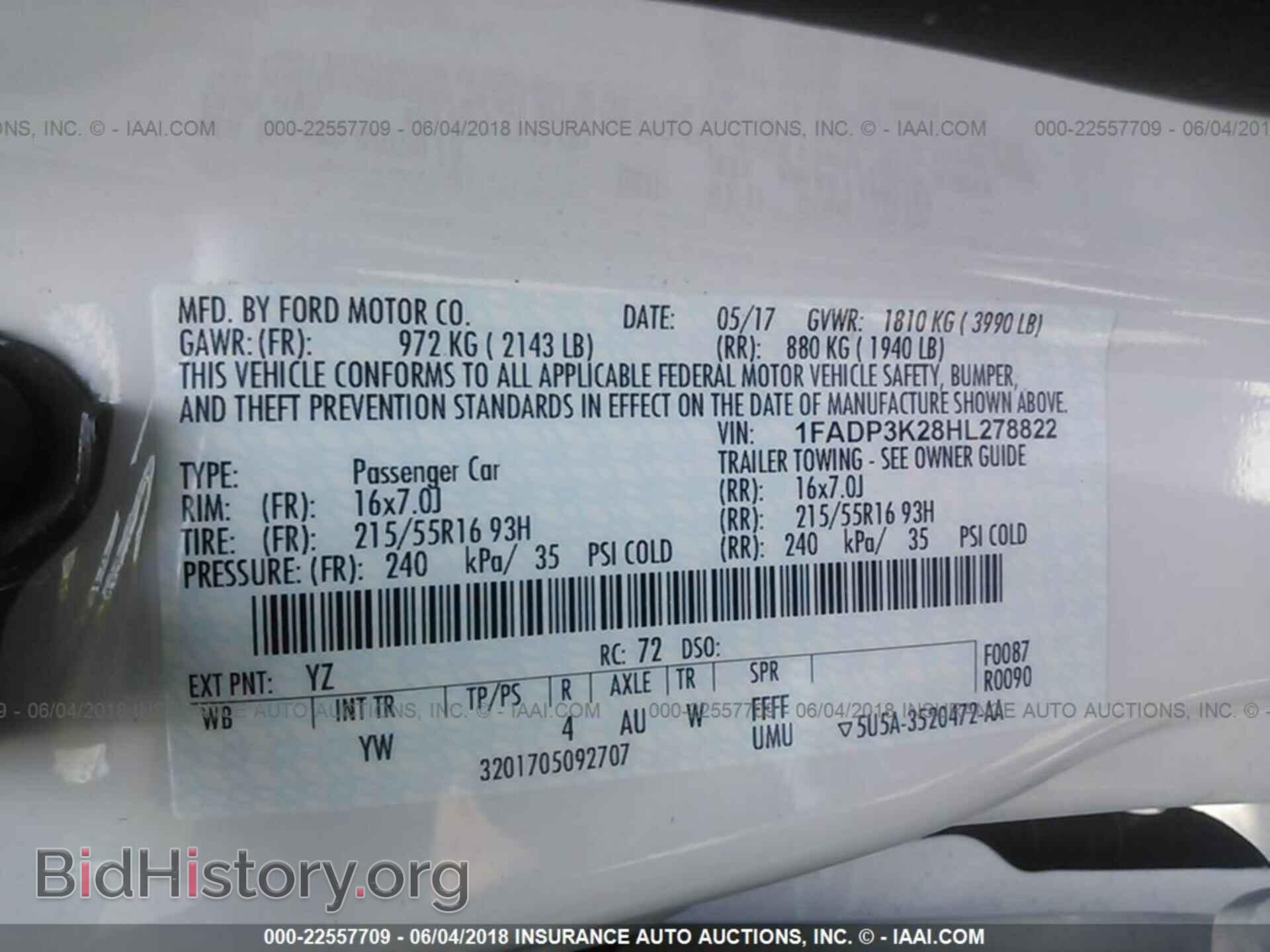 2017 Ford Focus - VIN: 1FADP3K28HL278822 - Фото 9