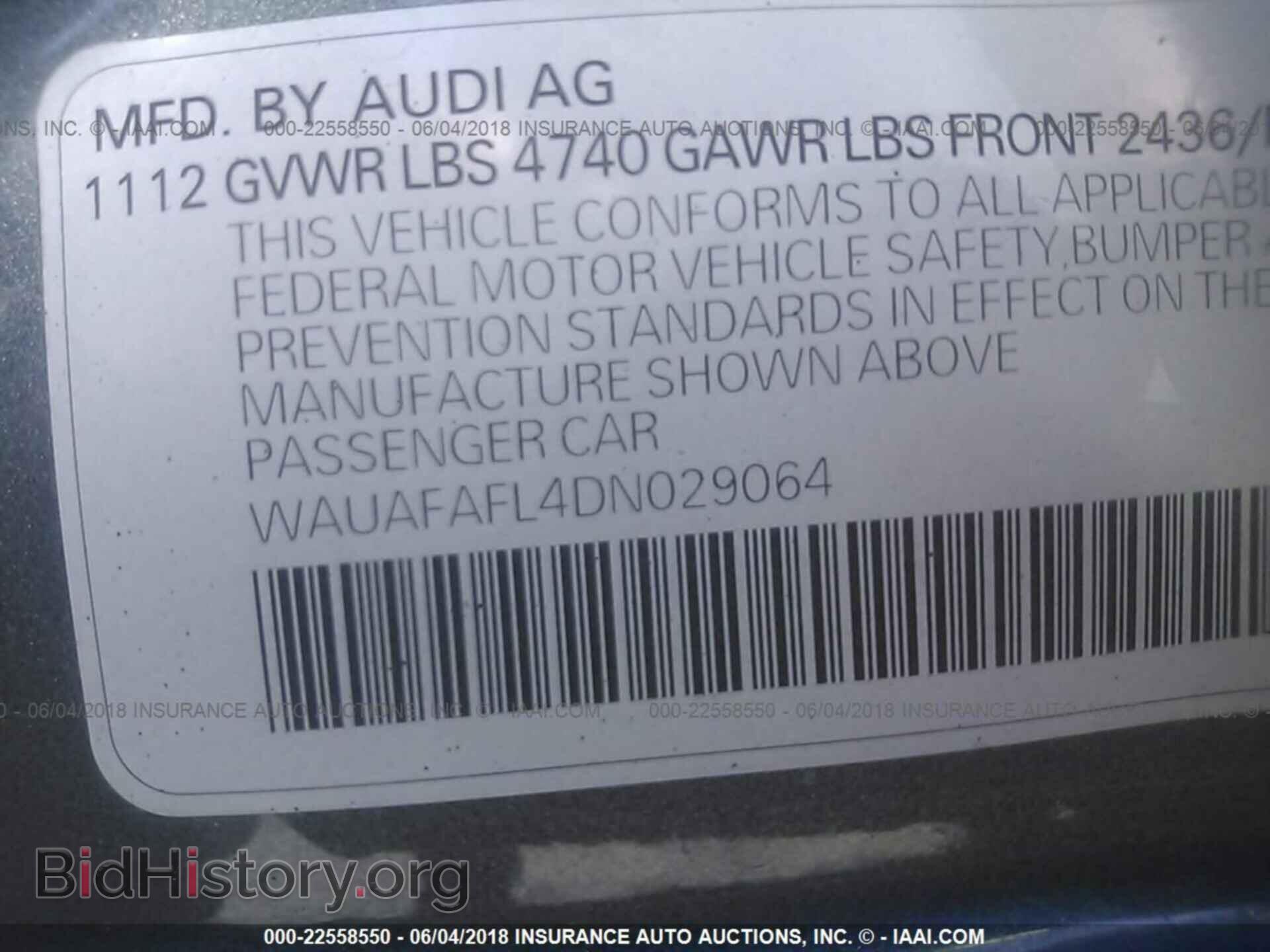 2013 Audi A4 - VIN: WAUAFAFL4DN029064 - Фото 9