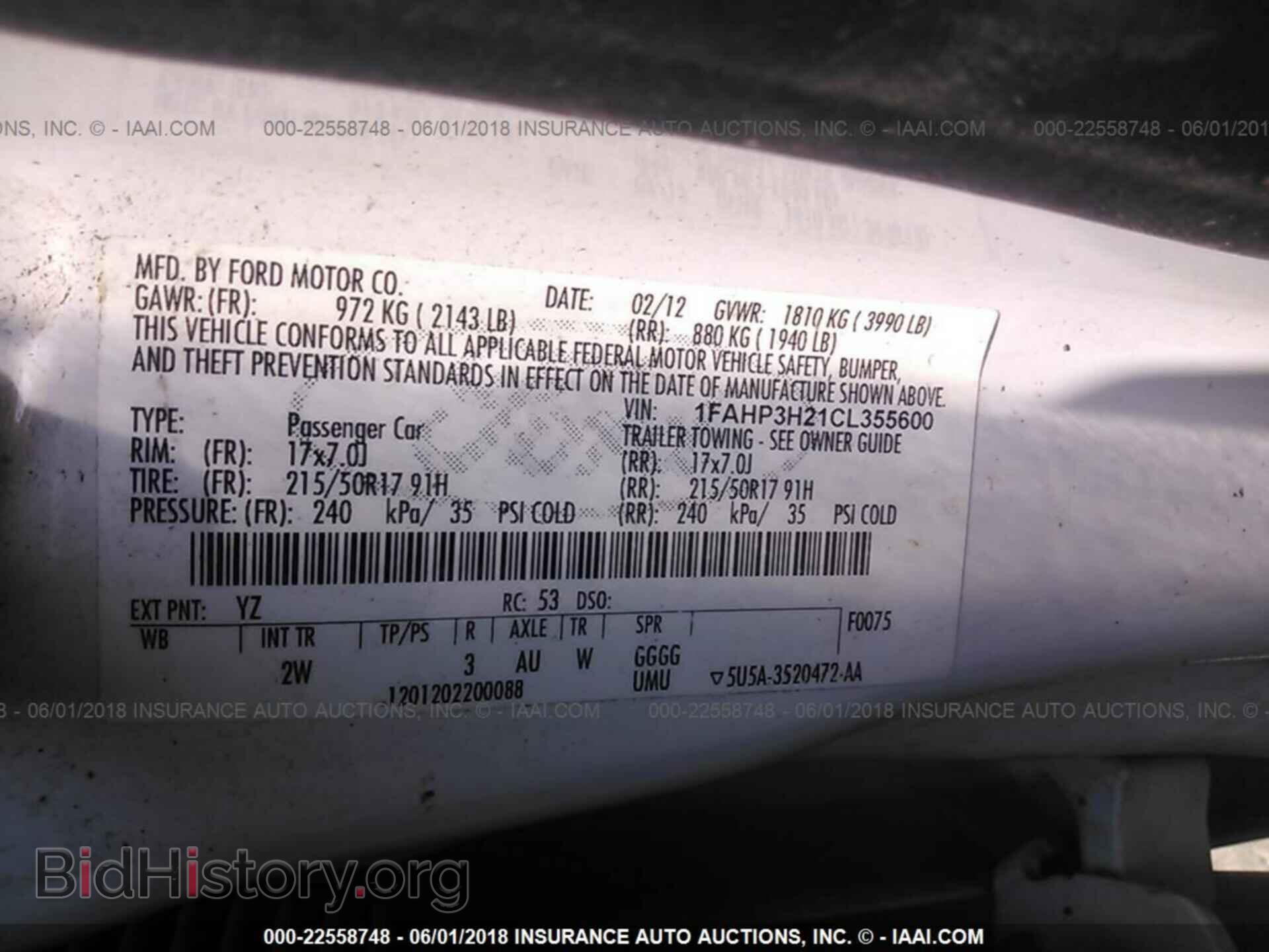 2012 Ford Focus - VIN: 1FAHP3H21CL355600 - Фото 9