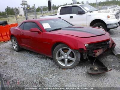 2011 Chevrolet CAMARO, red — VIN 2G1FB1ED5B9123817, IAAI