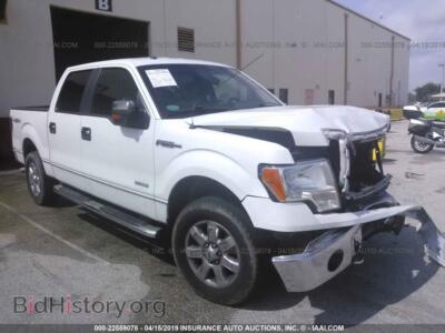 2013 Ford F150 Supercrew, белый — VIN 1FTFW1ETXDFA89208, IAAI
