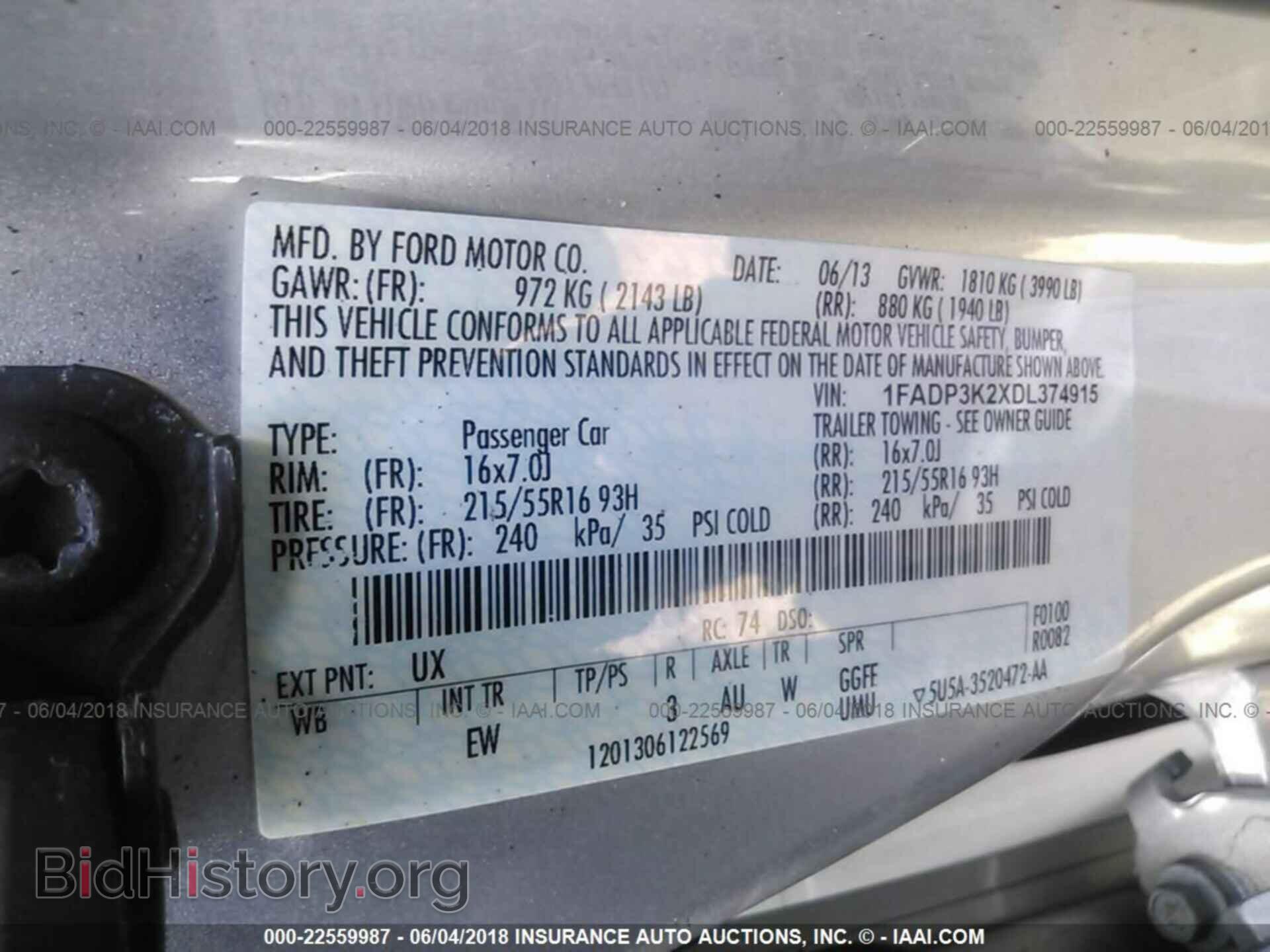 2013 Ford Focus - VIN: 1FADP3K2XDL374915 - Фото 9