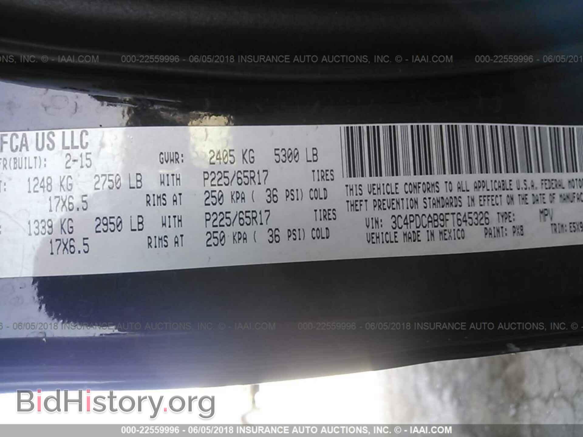 2015 Dodge Journey - VIN: 3C4PDCAB9FT645326 - Photo 9