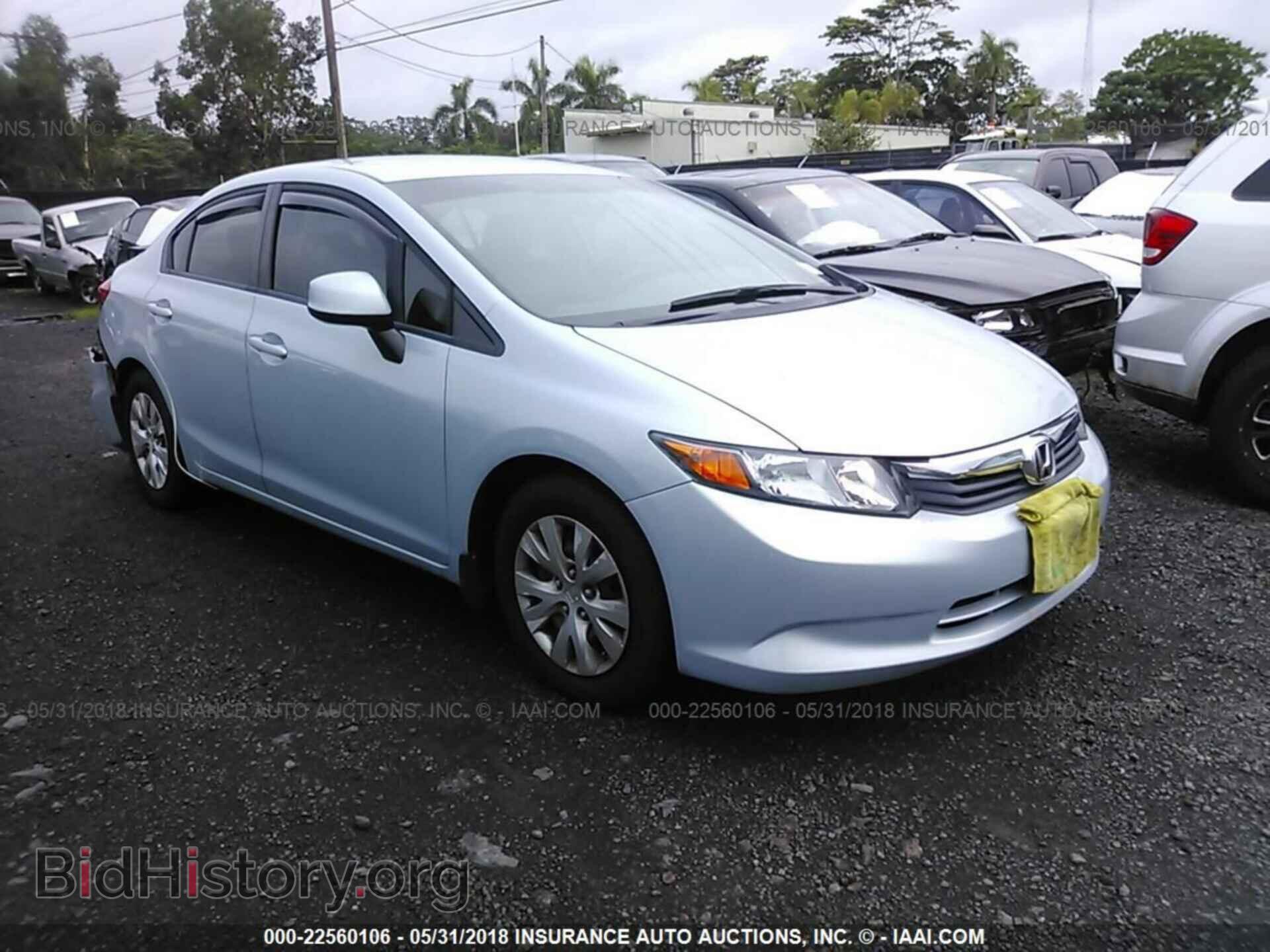 2012 Honda CIVIC (VIN 19XFB2F59CE324904) — photo 1 of 10, IAAI, damage: rear