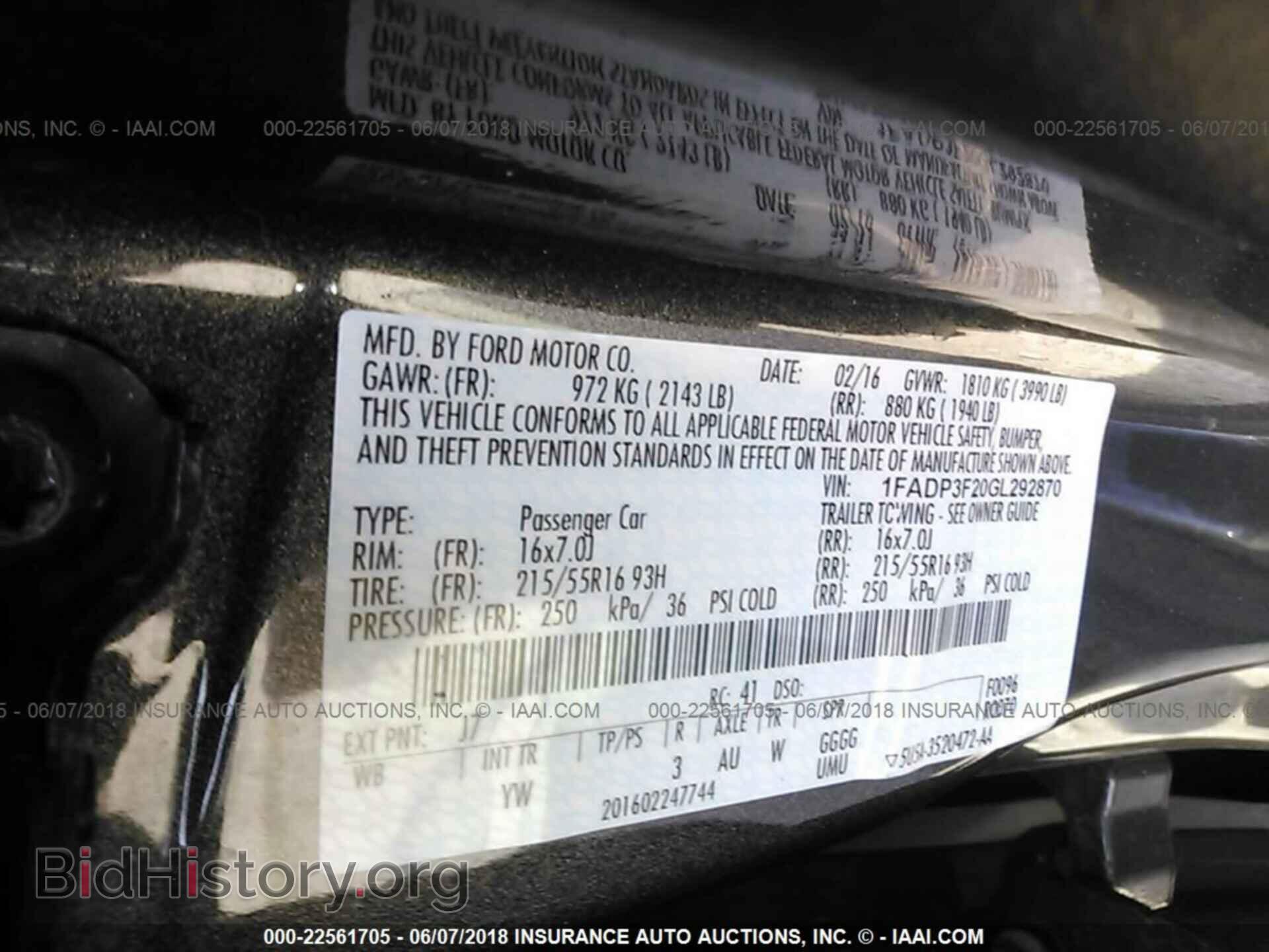 2016 Ford Focus - VIN: 1FADP3F20GL292870 - Фото 9