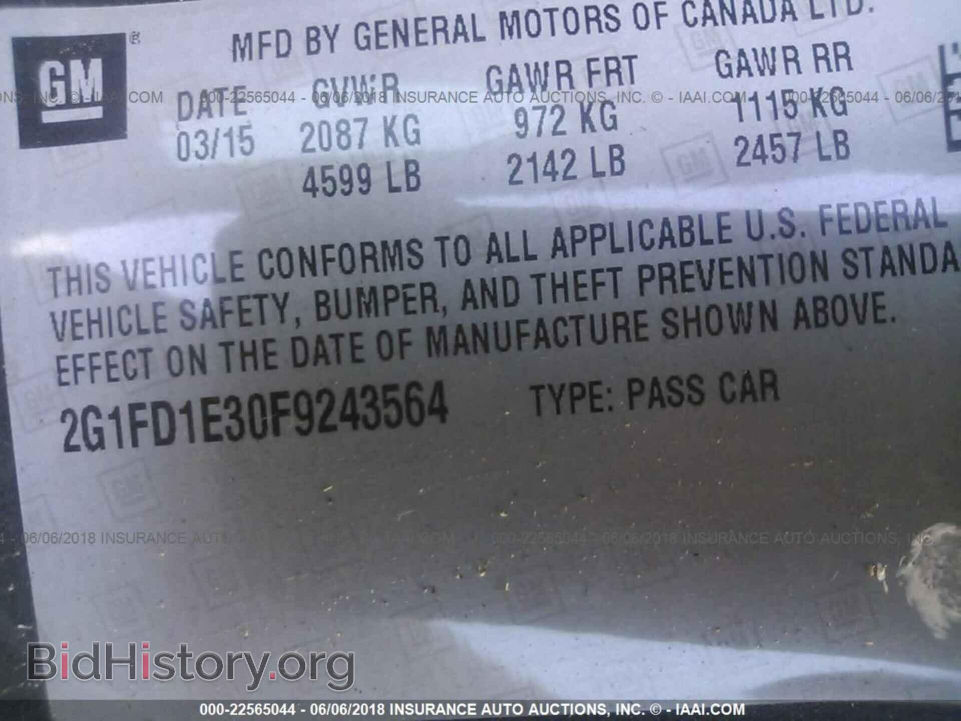 2015 Chevrolet Camaro - VIN: 2G1FD1E30F9243564 - Photo 9