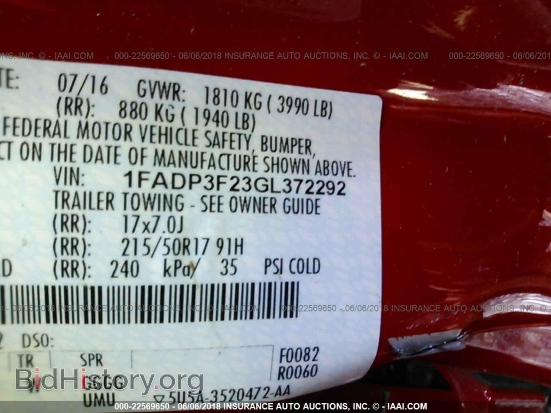 2016 Ford Focus - VIN: 1FADP3F23GL372292 - Фото 9
