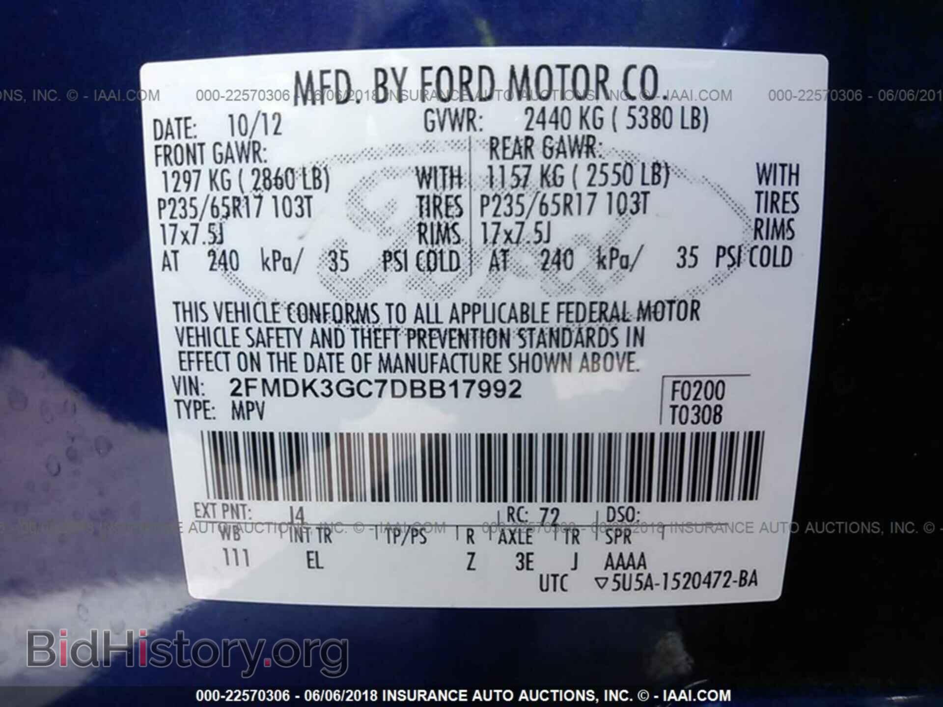 2013 Ford Edge - VIN: 2FMDK3GC7DBB17992 - Photo 9