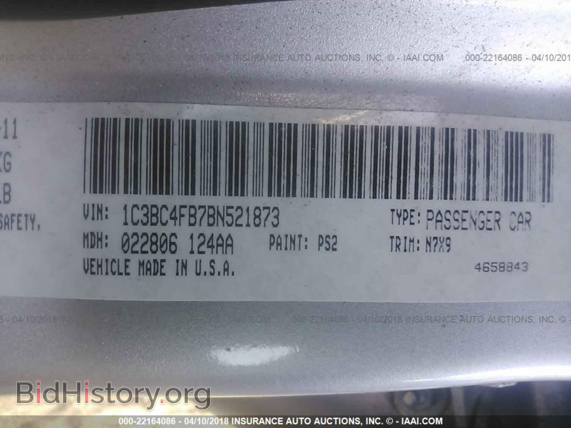 2011 CHRYSLER 200 - VIN: 1C3BC4FB7BN521873 - Photo 9