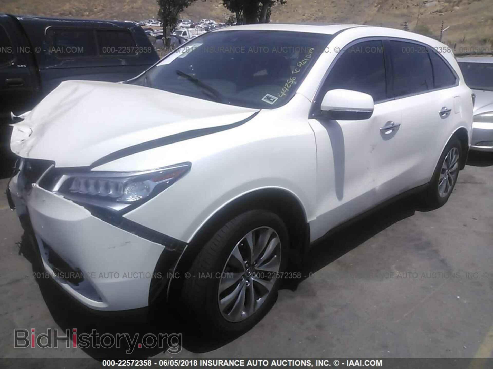 2016 Acura Mdx - VIN: 5FRYD3H4XGB016183 - Фото 2