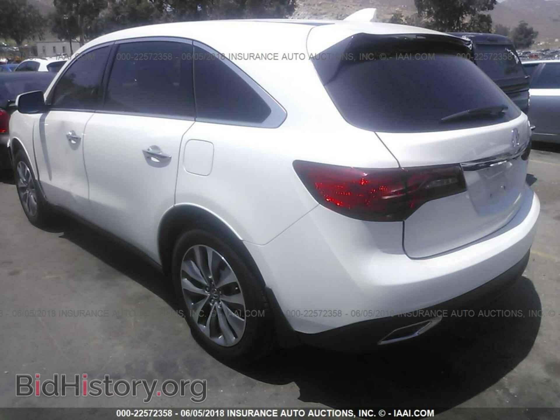 2016 Acura Mdx - VIN: 5FRYD3H4XGB016183 - Фото 3