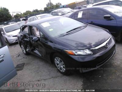 2012 Honda CIVIC, черный — VIN 2HGFB2F52CH577472, IAAI