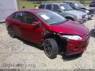 2012 Ford FOCUS, красный — VIN 1FAHP3F23CL475529, IAAI