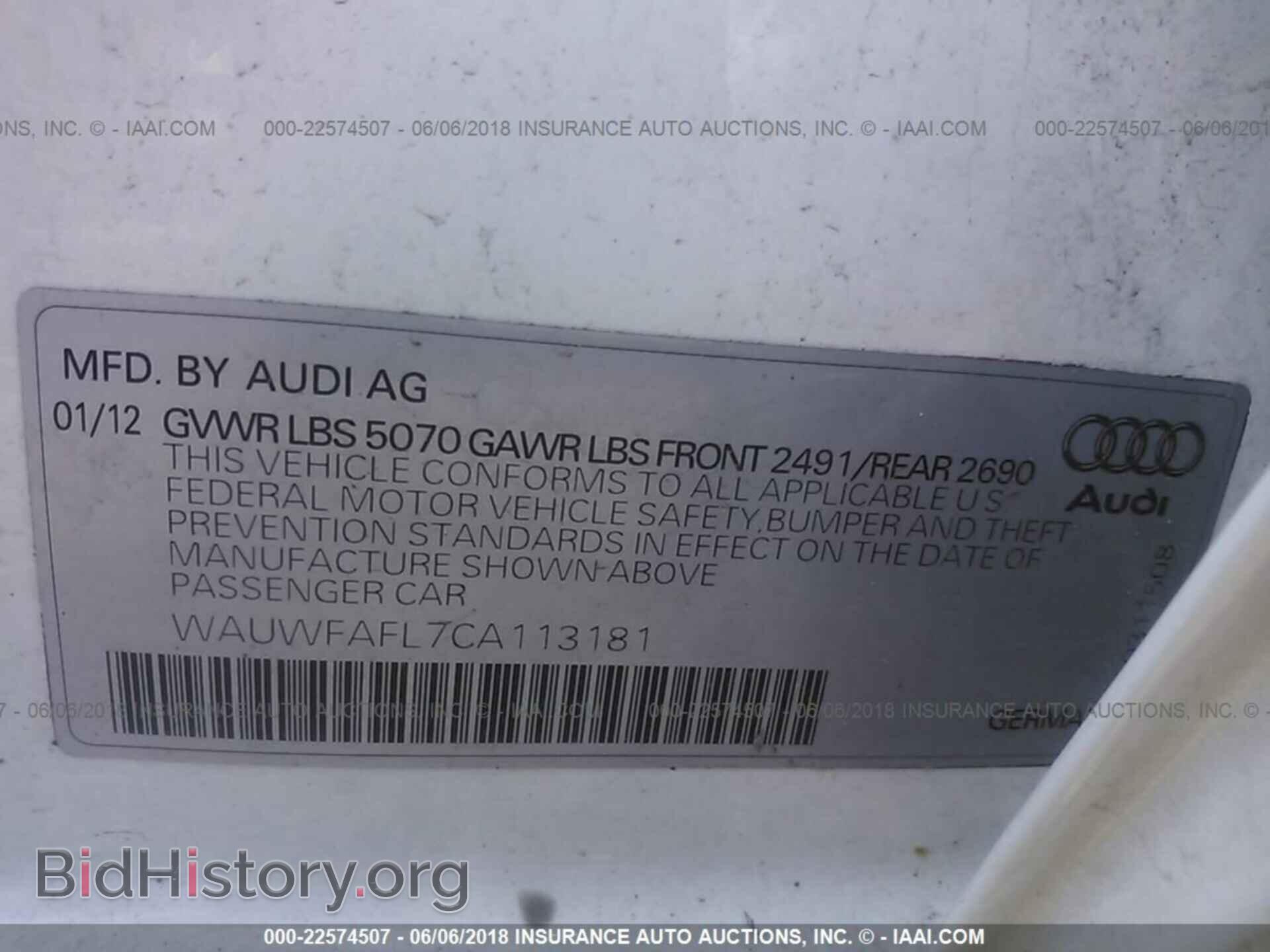 2012 Audi A4 - VIN: WAUWFAFL7CA113181 - Photo 9