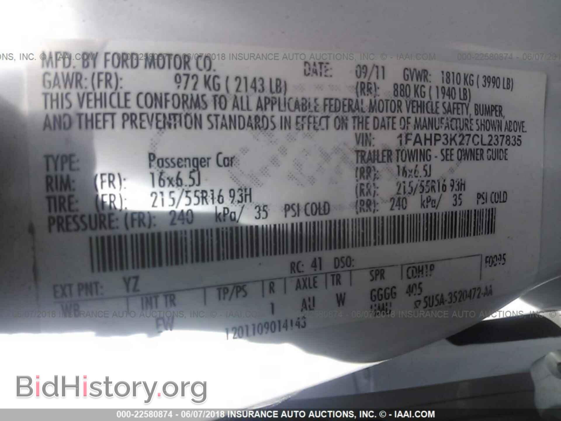 2012 Ford Focus - VIN: 1FAHP3K27CL237835 - Photo 9