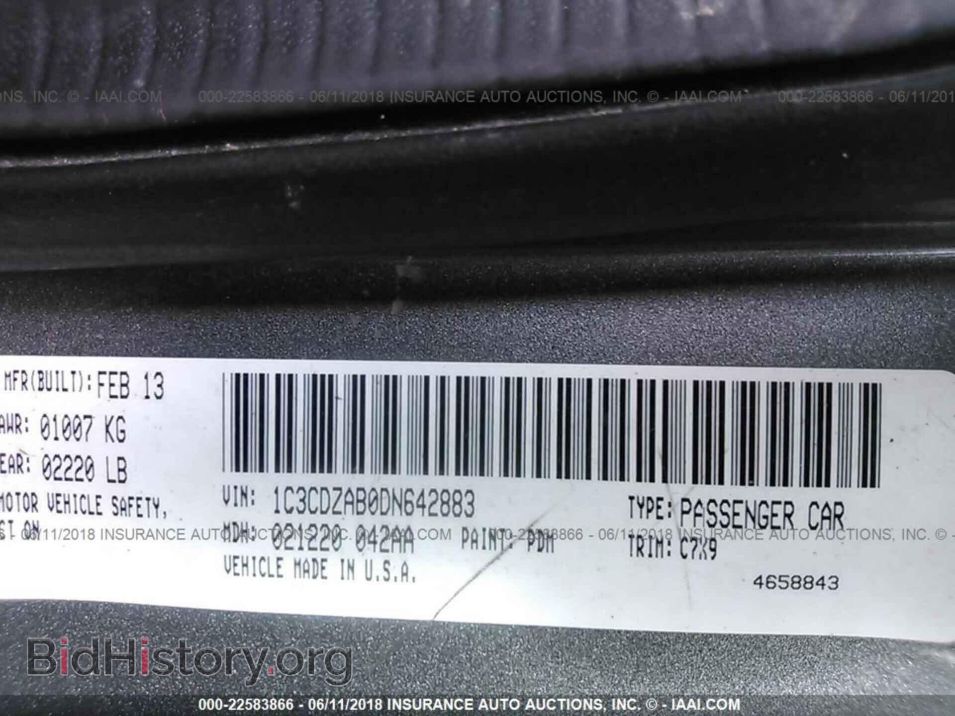 2013 Dodge Avenger - VIN: 1C3CDZAB0DN642883 - Photo 9